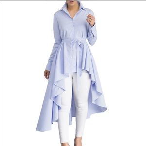 INA stripe high-low top